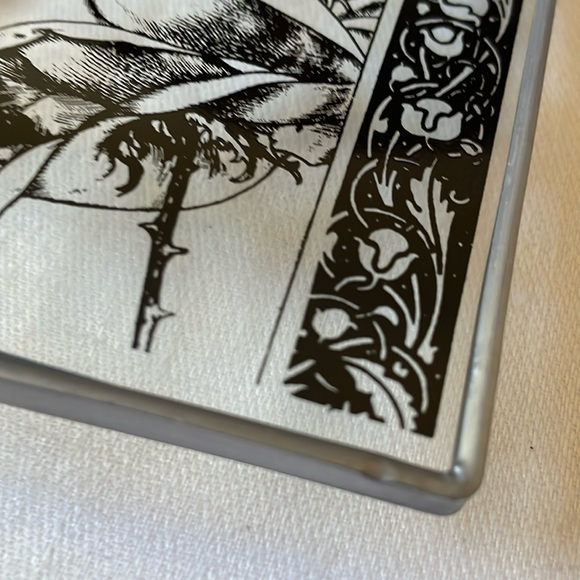 Art Nouveau style glass display part panel 6” x 4” Fairy Fantasy - Picture 5 of 8